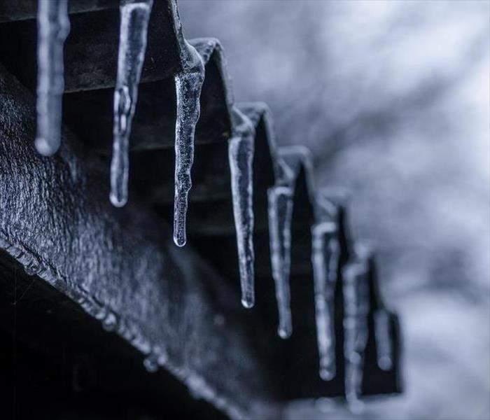 Close up image of ice