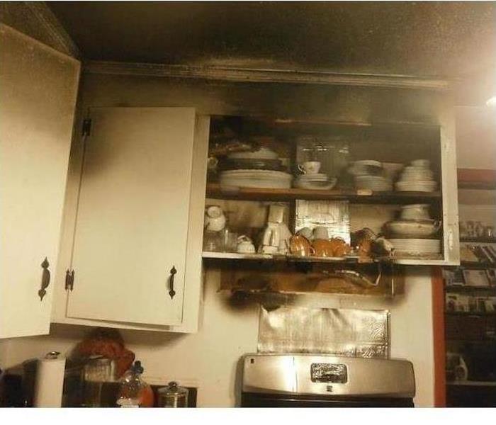 Fire Damage from a kitchen fire