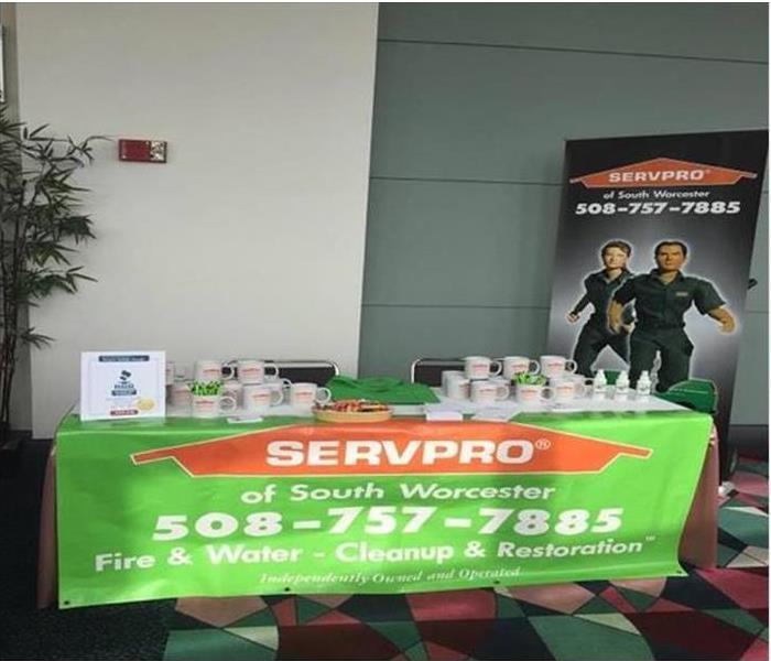 SERVPRO of South Worcester Trade show table