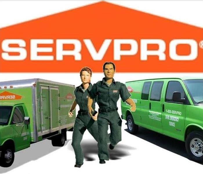 SERVPRO Heros action figures and trucks